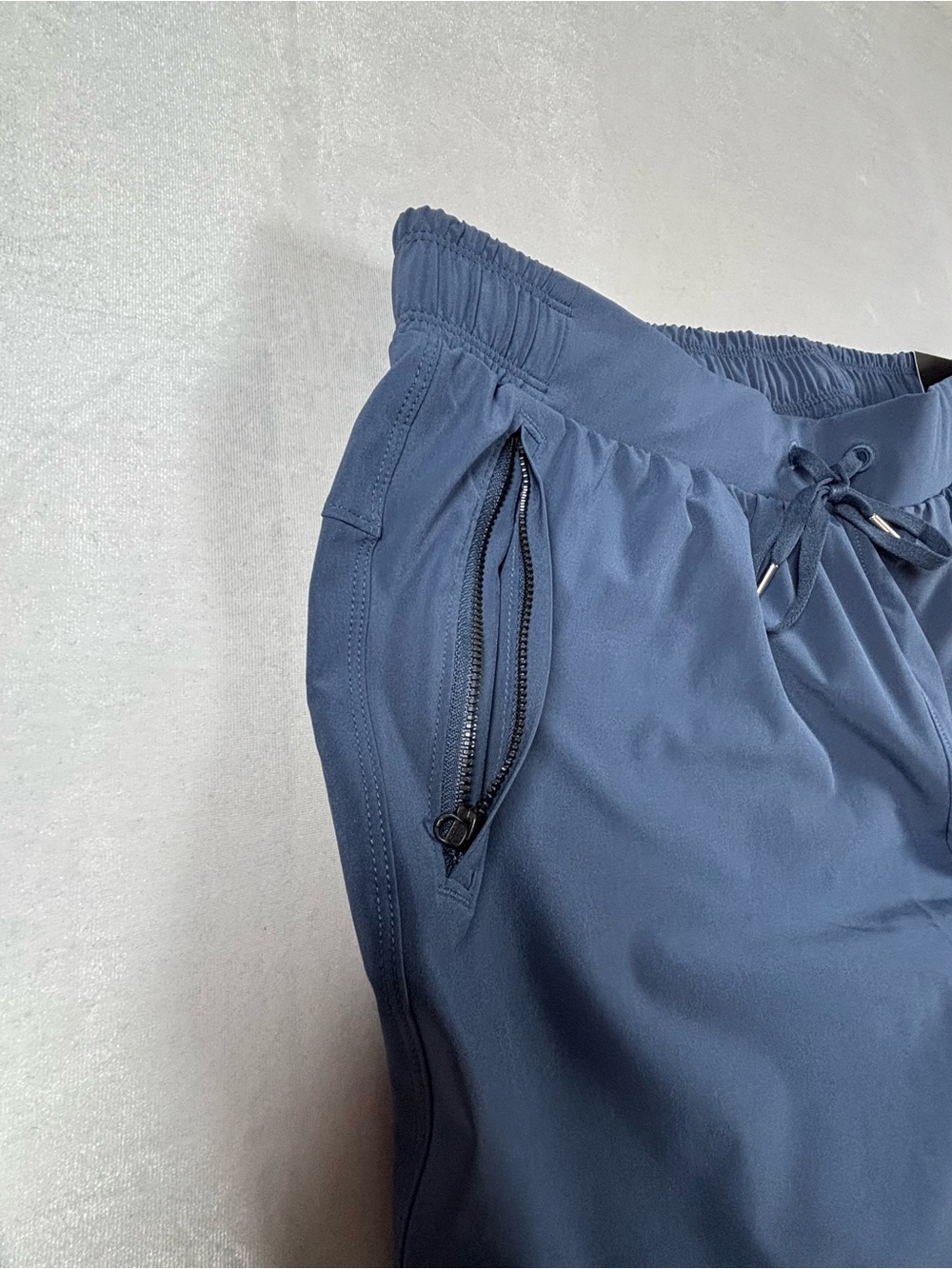 Calia Women’s Mid Rise 8” Drawstring Athletic Shorts Blue Relaxed Fit NWT - Picture 7 of 9